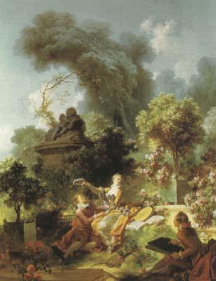 Jean-Antoine Watteau The Lover Crowned (mk08) oil painting picture